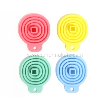 Silicone kitchen foldable funnel